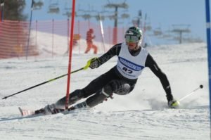 bruno in azione in slalom a Folgaria