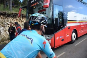 Vincenzo Nibali dopo la Tappa del Mont Ventoux al Tour de France